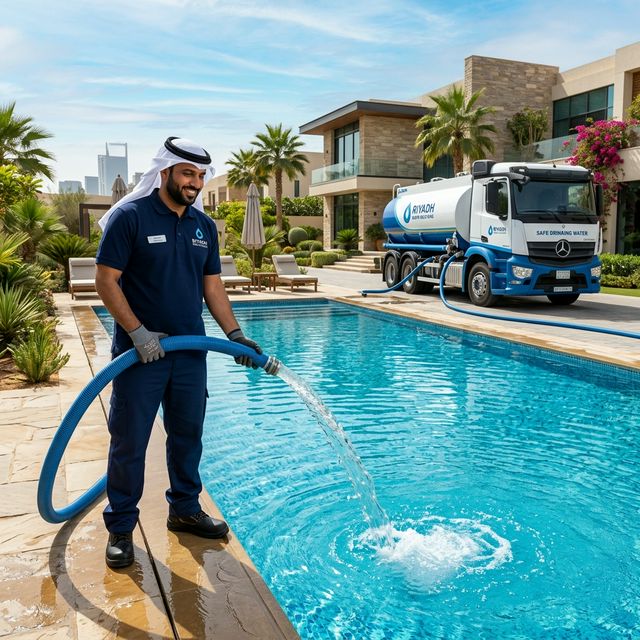 تعبئة مسابح في الرياض